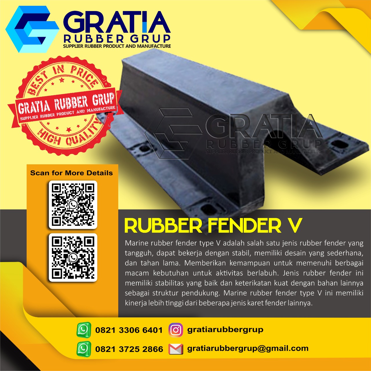 Harga Rubber Fender Murah Dan Berkualitas  Melayani Pengiriman Ke Pagar Alam Sumatera Selatan Hub 0821 3306 0461